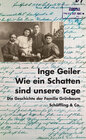 Buchcover Wie ein Schatten sind unsere Tage