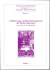 Buchcover Aufführungs- und Bearbeitungspraxis der Werke Palestinas vom 16. bis zum 20. Jahrhundert