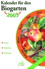 Buchcover Kalender für den Biogarten 2003