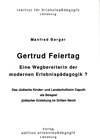 Buchcover Gertrud Feiertag