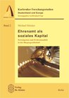 Buchcover Ehrenamt als soziales Kapital - Partizipation und Professionalität in der Bürgergesellschaft