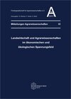 Buchcover Landwirtschaft und Agrarwissenschaften im ökonomischen und ökologischen Spannungsfeld
