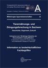 Buchcover Tierernährungs- und Düngungsforschung in Sachsen - Geschichte, Gegenwart, Zukunft