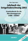 Buchcover Jahrbuch der Entgeltabrechnung 2003