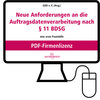Buchcover Neue Anforderungen an die Auftragsdatenverarbeitung nach § 11 BDSG