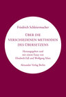 Buchcover Über die verschiedenen Methoden des Übersetzens