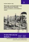 Buchcover Wirtschaft und Gesellschaft in der späten Römischen Republik