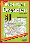 Buchcover Buchstadtplan Dresden und Umgebung