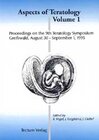 Buchcover Proceedings on the Teratology Symposium (9th)