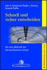 Buchcover Schnell und sicher entscheiden