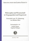 Philosophie und Wissenschaft in Vergangenheit und Gegenwart width=