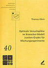 Buchcover Optimale Versuchspläne im Kronecker-Modell zweiten Grades für Mischungsexperimente