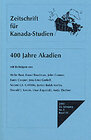 Buchcover Zeitschrift für Kanada-Studien