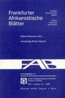 Buchcover Comparing African Spaces