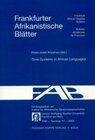 Buchcover Tone Systems in African Languages