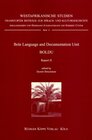Buchcover Bole Language and Documentation Unit BOLDU