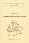 Buchcover L’expression de la qualification en naténi (langue gur au Bénin)