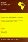 Buchcover Advances in Nilo-Saharan Linguistics