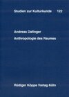 Buchcover Anthropologie des Raumes