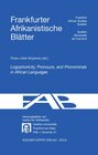 Buchcover Logophoricity, Pronouns, and Pronominals in African Languages