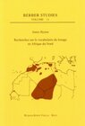 Buchcover Recherches sur le vocabulaire du tissage en Afrique du Nord
