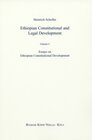 Buchcover Ethiopian Constitutional and Legal Development