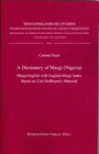 Buchcover A Dictionary of Margi (Nigeria) – Margi–English with English–Margi Index