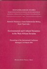 Buchcover Environmental and Cultural Dynamics in the West African Savanna