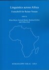 Buchcover Linguistics across Africa
