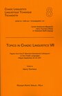 Buchcover Topics in Chadic Linguistics VII
