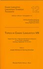 Buchcover Topics in Chadic Linguistics VIII
