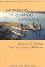 Buchcover A Dictionary of the Rumanyo Language
