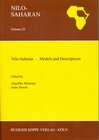 Buchcover Nilo-Saharan – Models and Descriptions