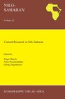 Buchcover Current Research in Nilo-Saharan