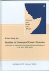 Buchcover Studies in Honour of Enno Littmann – Tigre Studies in the 21st Century