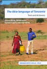 Buchcover The Akie Language of Tanzania