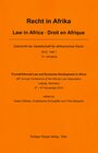 Buchcover Formal / Informal Law and Economic Development in Africa