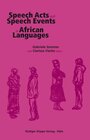 Buchcover Speech Acts and Speech Events in African Languages