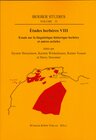 Buchcover Études berbères VIII. Essais sur la linguistique historique berbère et autres articles