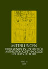 Buchcover Mitteilungen der Berliner Gesellschaft für Anthropologie, Ethnologie und Urgeschichte