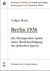 Buchcover Berlin 1936