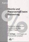 Buchcover Skonto und Preisnachlass beim Bauvertrag