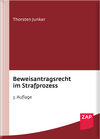 Buchcover Beweisantragsrecht im Strafprozess