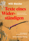 Buchcover Willi Bleicher - Texte eines Widerständigen