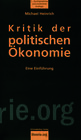 Buchcover Kritik der politischen Ökonomie