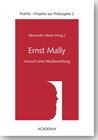 Buchcover Ernst Mally - Versuch einer Neubewertung
