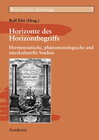 Buchcover Horizonte des Horizontbegriffs