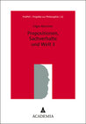 Buchcover Propositionen, Sachverhalte und Welt 3