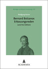 Buchcover Bernard Bolzanos Erbauungsreden (und ihre Edition)