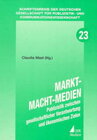 Buchcover Markt – Macht – Medien